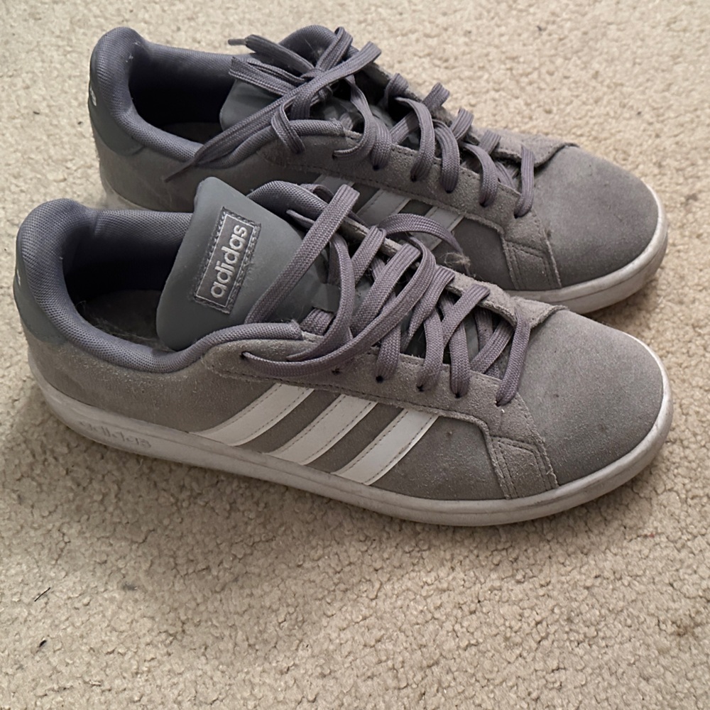 Adidas Classic Gray and White Sneakers men's 9